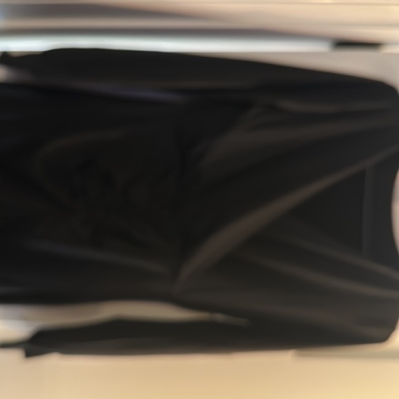 3/4 sleeve black dress with ruched middle, never worn, size XL - Picture 2 of 2